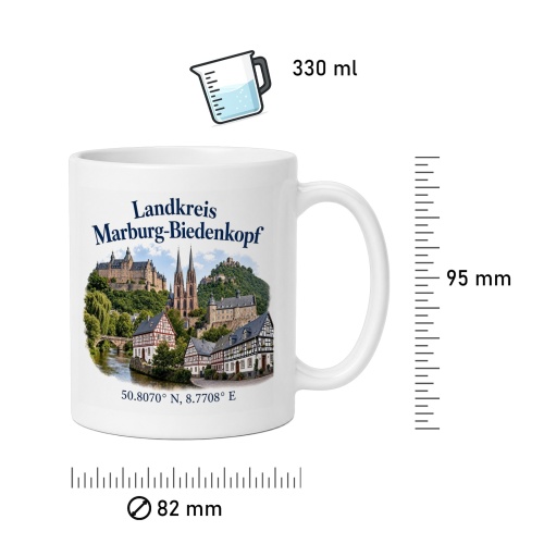 Tasse »Landkreis Marburg-Biedenkopf«