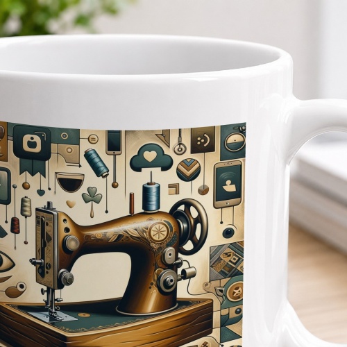 Tasse »Die Kunst des Nähens - Iconic Illustration«