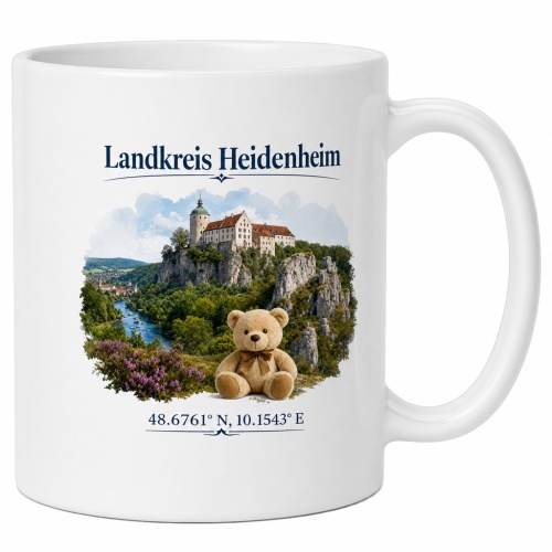 Tasse »Landkreis Heidenheim Bär Schloss...
