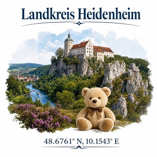 Tasse »Landkreis Heidenheim Bär Schloss Natur«