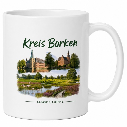 Tasse »Kreis Borken – Sehenswürdigkeiten...