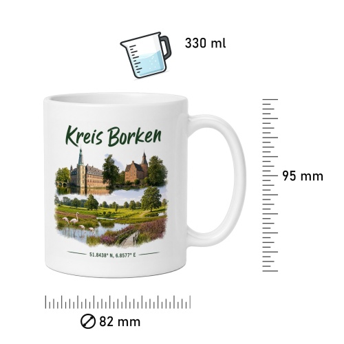 Tasse »Kreis Borken – Sehenswürdigkeiten & Natur«