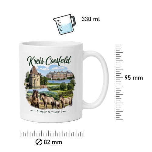 Tasse »Kreis Coesfeld – Sehenswürdigkeiten & Natur«