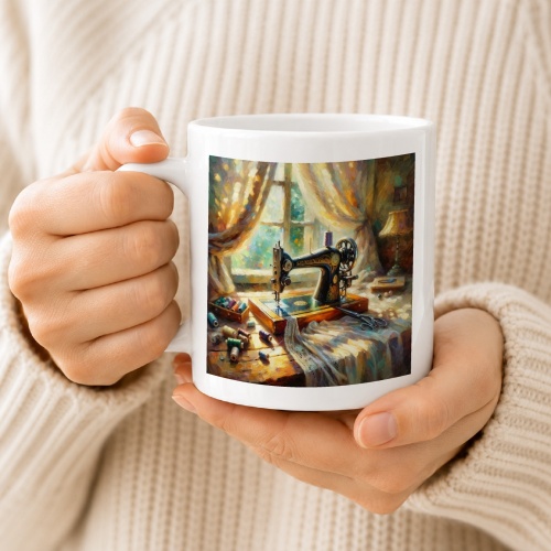 Tasse »Die Kunst des Nähens - Impressionismus«
