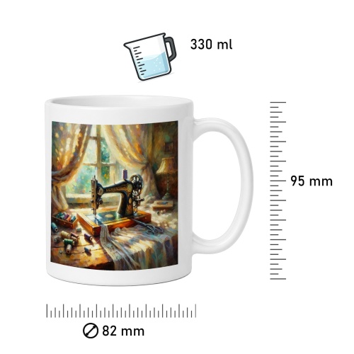 Tasse »Die Kunst des Nähens - Impressionismus«