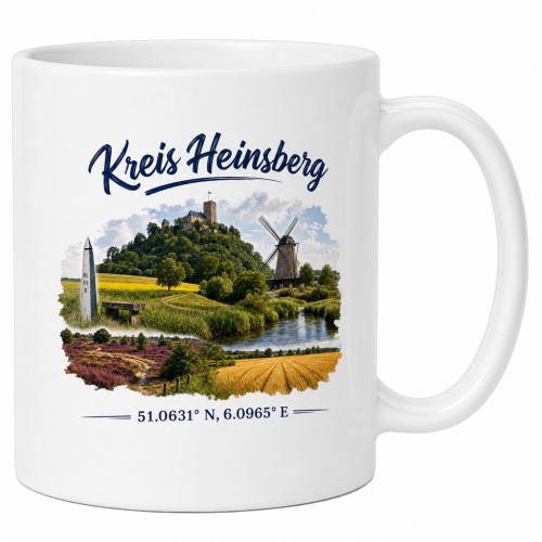Tasse »Kreis Heinsberg – Landmarken &...