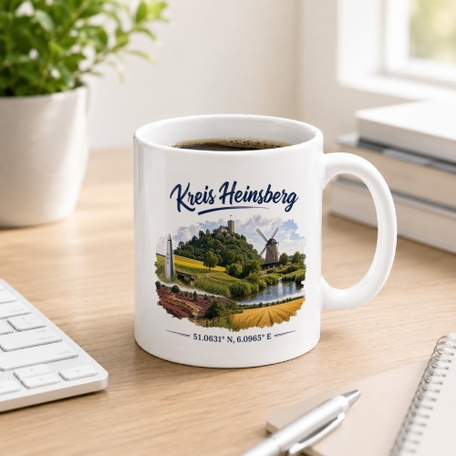 Tasse »Kreis Heinsberg – Landmarken &...