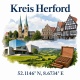 Tasse »Kreis Herford – Wahrzeichen & Sehenswürdigkeiten«