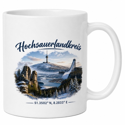 Tasse »Hochsauerlandkreis« Winterpanorama