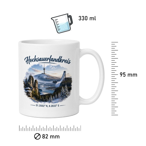 Tasse »Hochsauerlandkreis« Winterpanorama