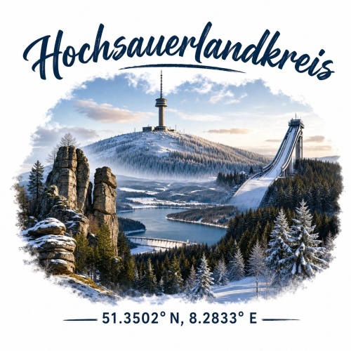 Tasse »Hochsauerlandkreis« Winterpanorama
