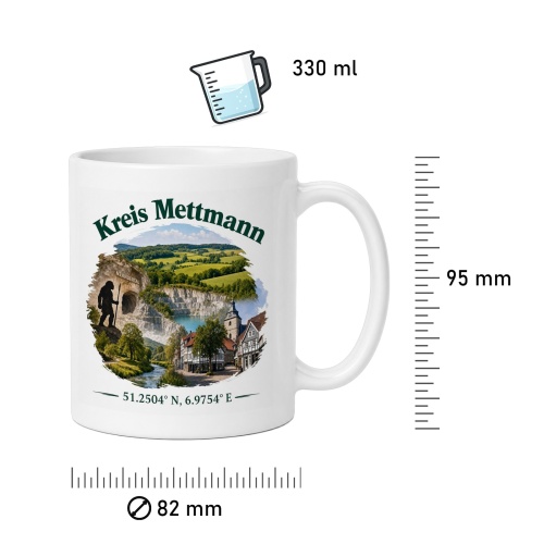 Tasse »Kreis Mettmann Panorama & Neandertal«