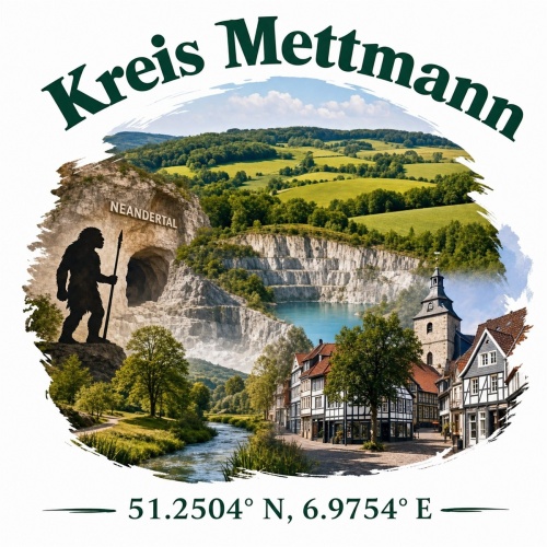 Tasse »Kreis Mettmann Panorama & Neandertal«