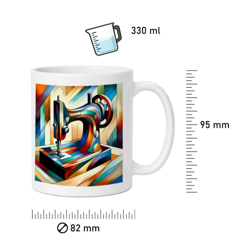 Tasse »Die Kunst des Nähens - Abstrakte Kunst«