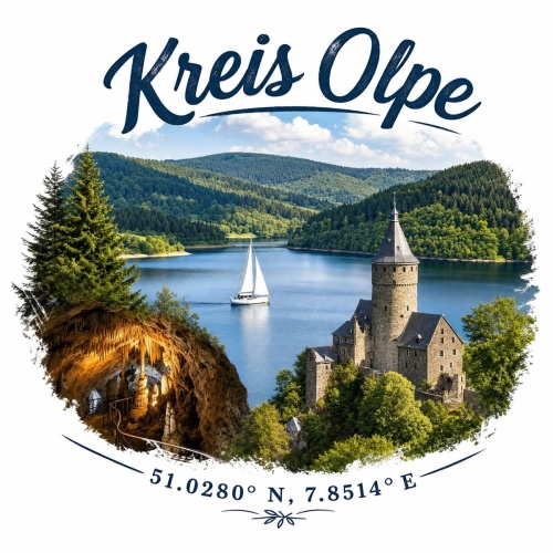 Tasse »Kreis Olpe – See & Burg«