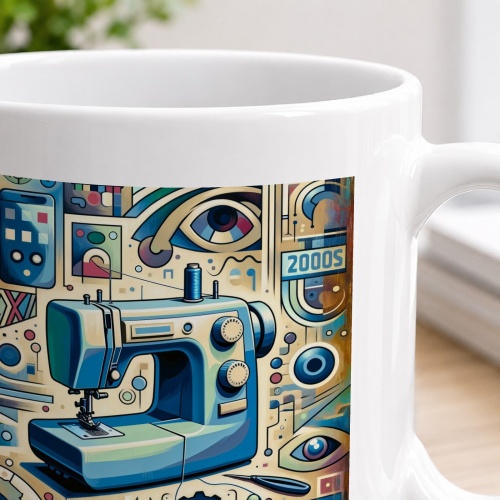 Tasse »Die Kunst des Nähens - Digital Modernism«