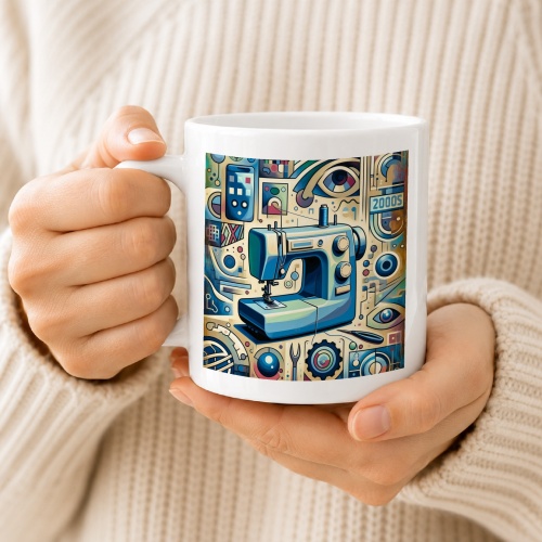 Tasse »Die Kunst des Nähens - Digital Modernism«