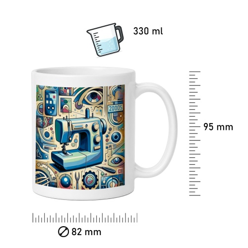 Tasse »Die Kunst des Nähens - Digital Modernism«