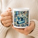 Tasse »Die Kunst des Nähens - Digital Modernism«