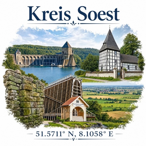Tasse »Kreis Soest – Sehenswürdigkeiten«