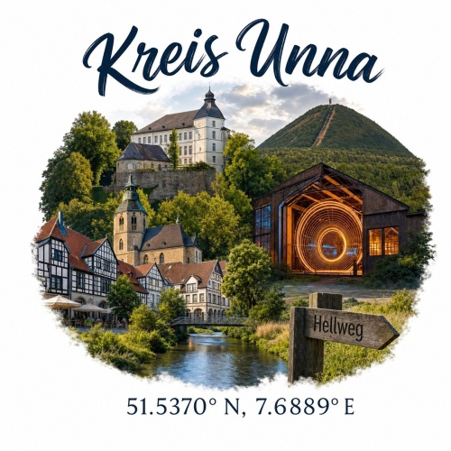 Tasse »Kreis Unna – Sehenswürdigkeiten«