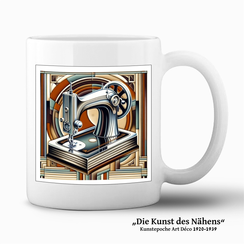 Tasse "Die Kunst des Nähens - Art Déco"