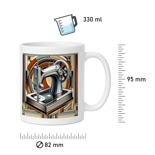 Tasse »Die Kunst des Nähens - Art Déco«