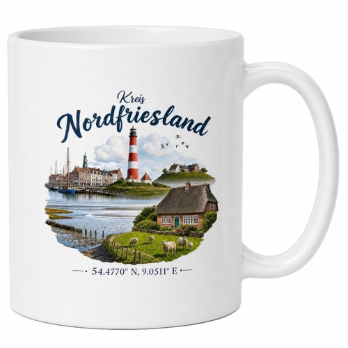 Tasse »Kreis Nordfriesland«