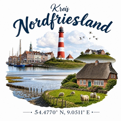 Tasse »Kreis Nordfriesland«