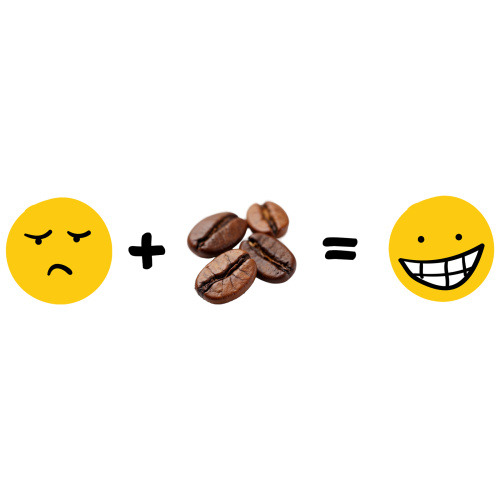 Tasse »Emojis & Kaffeebohnen«