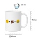 Tasse »Emojis & Kaffeebohnen«