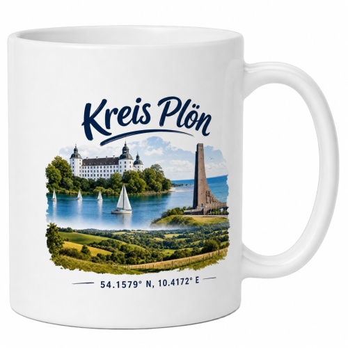 Tasse »Kreis Plön – Schloss &...
