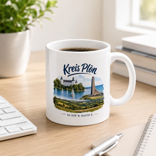 Tasse »Kreis Plön – Schloss &...
