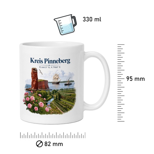 Tasse »Kreis Pinneberg – Sehenswürdigkeiten«