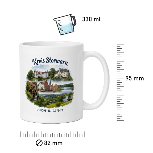 Tasse »Kreis Stormarn – Sehenswürdigkeiten«