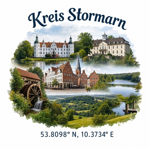 Tasse »Kreis Stormarn – Sehenswürdigkeiten«