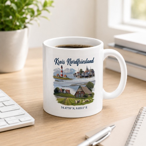 Tasse »Kreis Nordfriesland«
