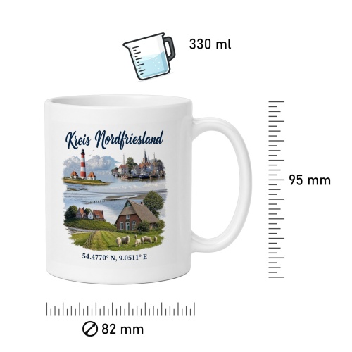 Tasse »Kreis Nordfriesland«