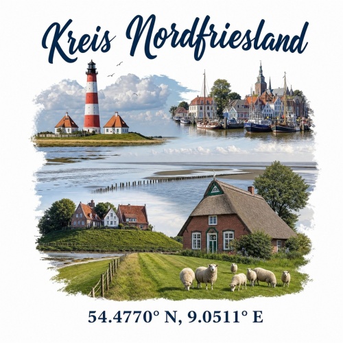 Tasse »Kreis Nordfriesland«