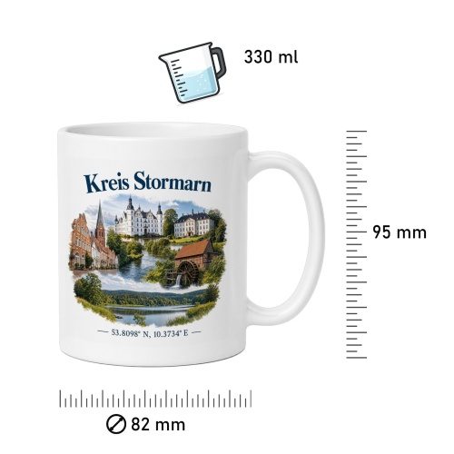 Tasse »Kreis Stormarn – Sehenswürdigkeiten«