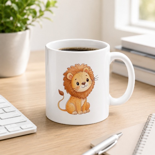 Tasse »Niedlicher Löwe«
