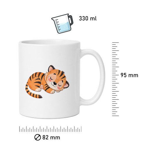 Tasse »Schlafender Tiger – süßes Tigermotiv«