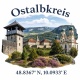 Tasse »Ostalbkreis – Wahrzeichen & Koordinaten«