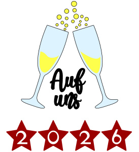 Tasse »Auf uns 2026«