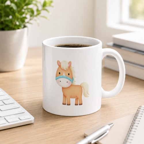 Tasse »Niedliches Pony-Motiv«