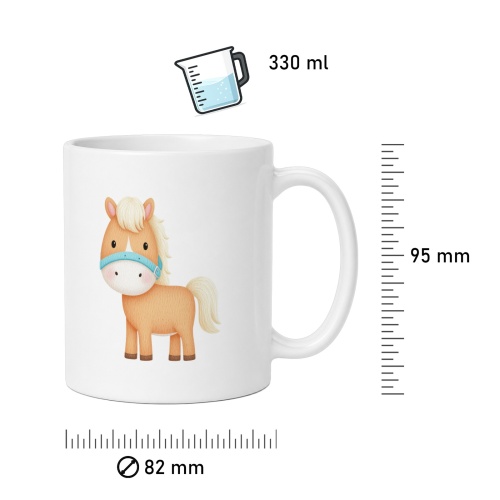 Tasse »Niedliches Pony-Motiv«
