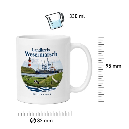 Tasse »Landkreis Wesermarsch«