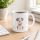 Tasse »Süßer Hund mit rotem Halstuch«