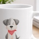 Tasse »Süßer Hund mit rotem Halstuch«