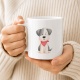 Tasse »Süßer Hund mit rotem Halstuch«